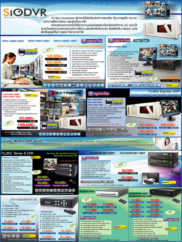 FUJIKO CCTV PC Base Compression กล้องวงจรปิดฟูจิโกะ