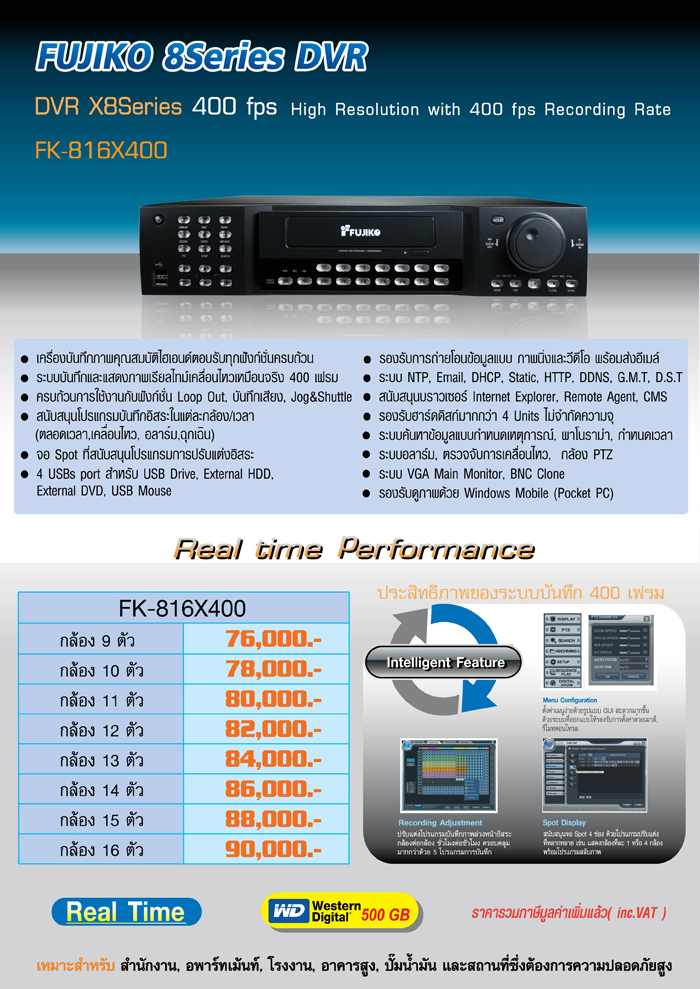 FUJIKO CCTV DVR FK-816X400