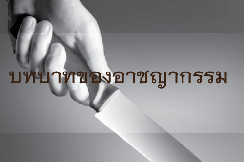 บทบาทของอาชญากรรม บทบาทของอาชญากรรม