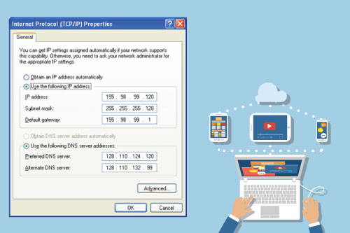 cctv โครงสร้างของโปรโตคอล    TCP / IP